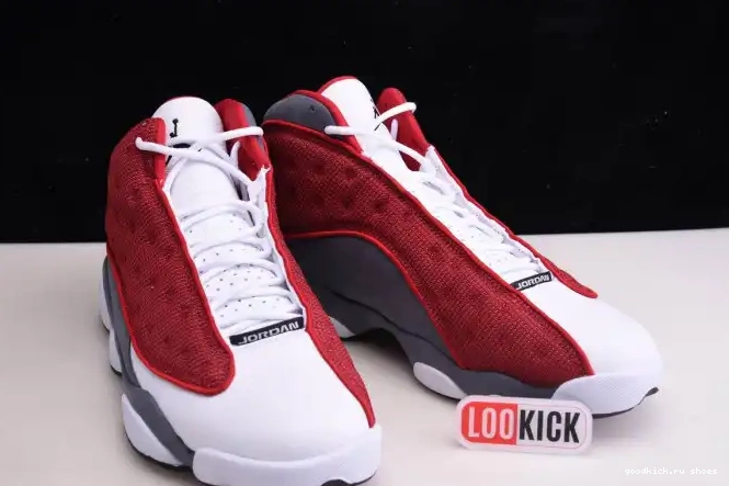 Gym Jordan Flint Red Air Retro 414571-600 13 Grey 0406
